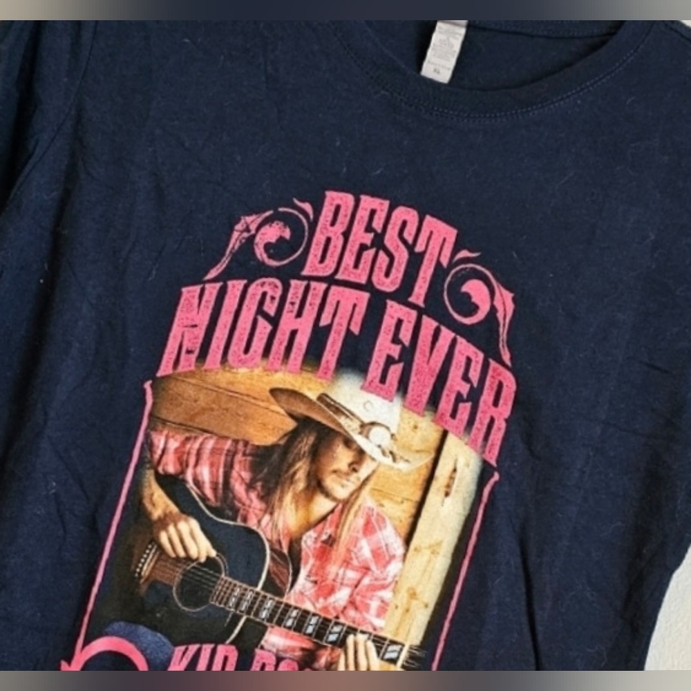Kid Rock Shirt Womens Black Short Sleeve Concert Band Summer Tour 2013 tshirt
